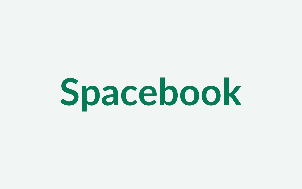 Pratinjau template Spacebook