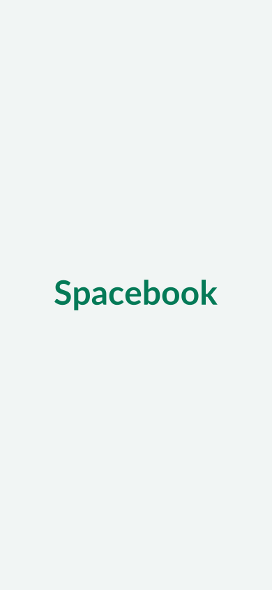 Pratinjau ponsel template Spacebook