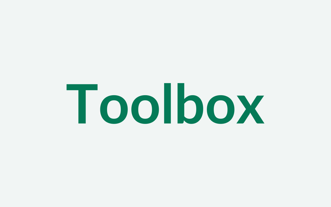 Pratinjau desktop template Toolbox